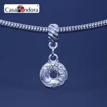 CasaPandora Prata-colorido Padrões de Dragão E Phoenix Pingente Fit Charm Bracelet DIY Fazer Jóias Talão Pingente Berloque(China)