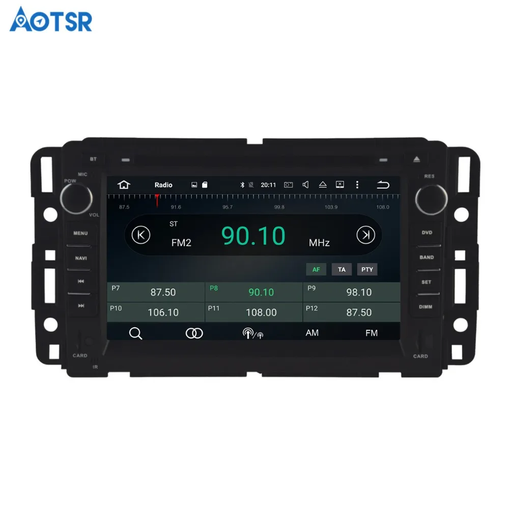 Sale Aotsr Android 8.1 GPS navigation Car DVD Player For GMC Yukon Tahoe 2007-2012 multimedia 2 din radio recorder 4GB+32GB 2GB+16GB 5