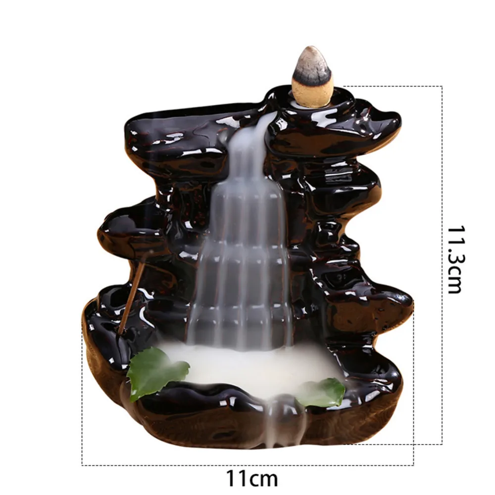 Ретро благовония конус керамический дым обратного потока благовония горелка Традиционный китайский дизайн подставка для ароматических палочек горелка