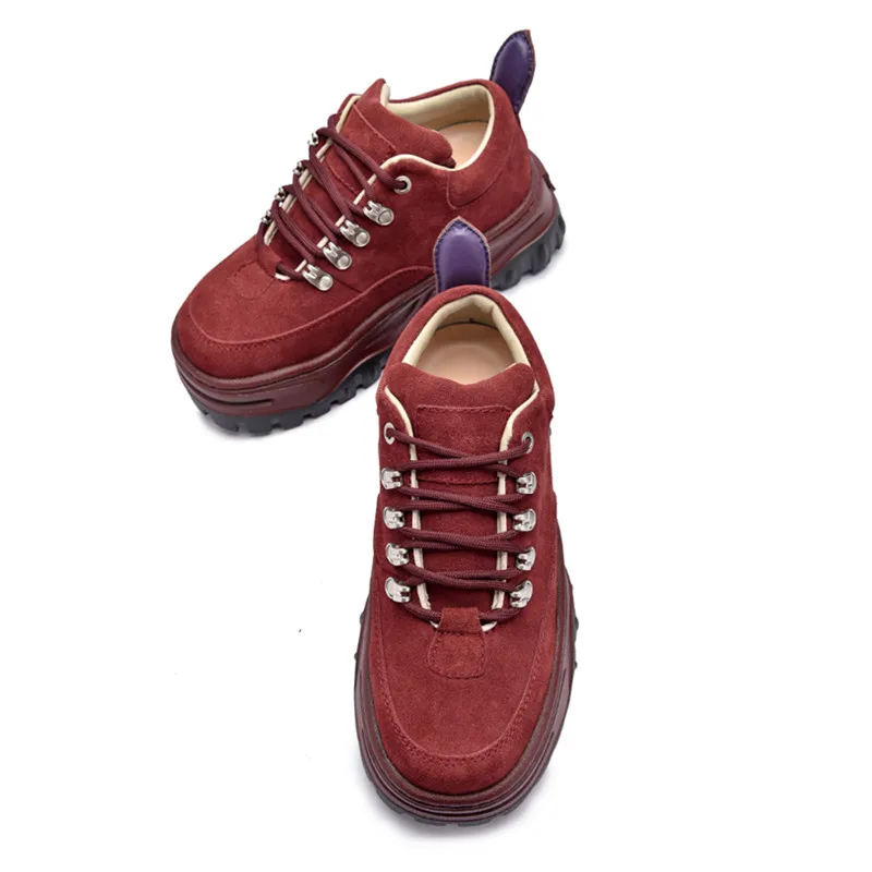 Feminino vin forme T black Tenis Espadrilles Femme Sneakers Appartements Brown Rouge Up Jady Rose Creepers Décontractés Black light Plat all Lace shirts Vin Chaussures Suede Noir Femmes Plate jc5qA4L3R