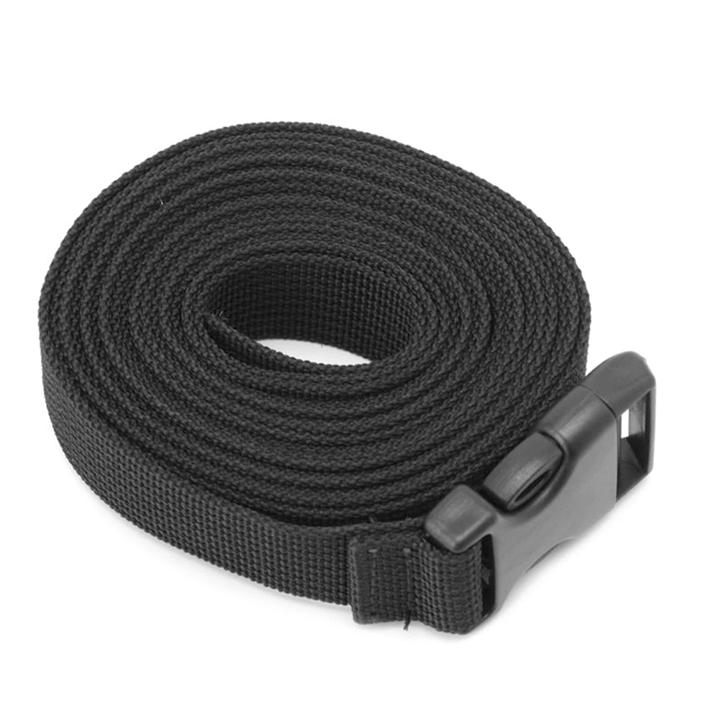 

Luggage Bag Mattress Long Black Lash Nylon Strap with Quick Release Buckle Tied Band Fixed Belt Suitcase Packing Straps