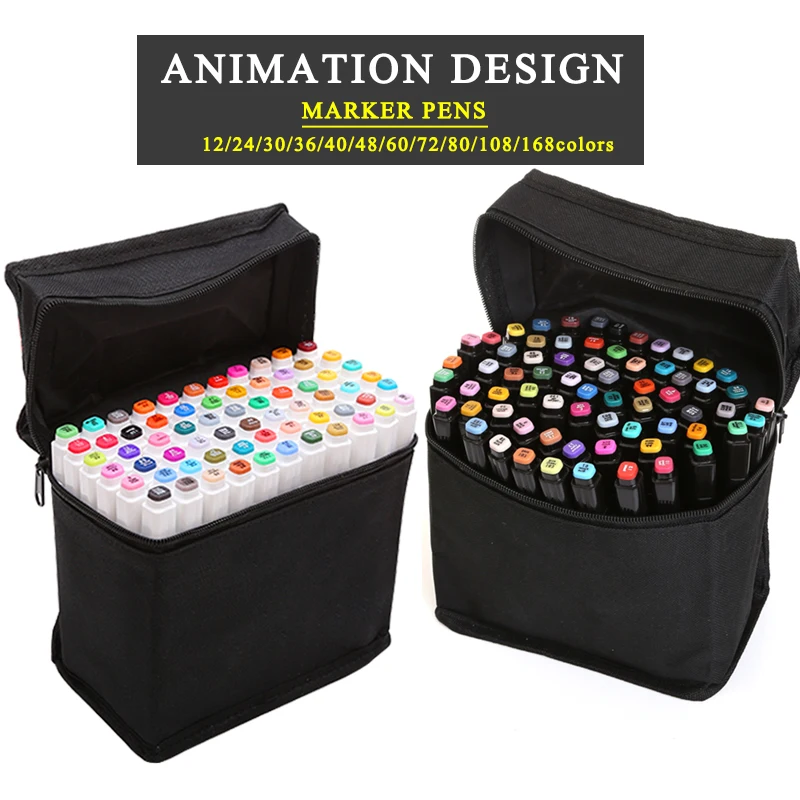 

TOUCHFIVE 168 sketch Markers pens Set Dual Head art paint Pen Draw Manga marker coloring drawer Suppliy student hand-paint brush