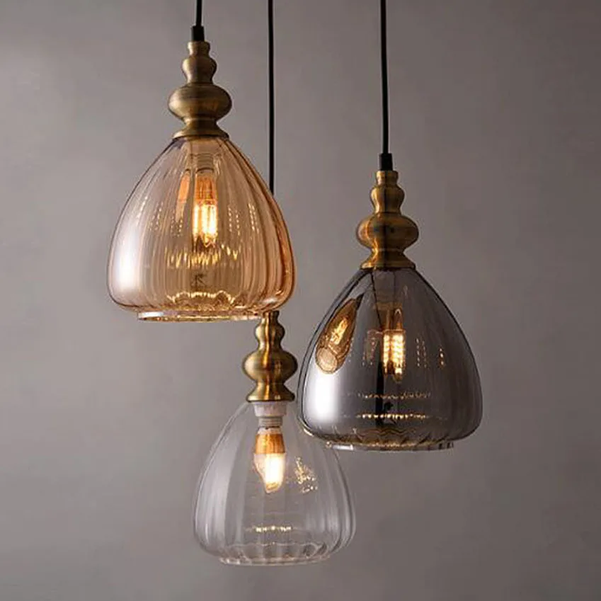 Nordic modern glass pendants lights water drops glass shade luminaire