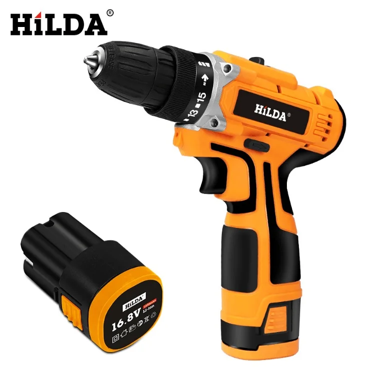 

16.8V Electric Screwdriver Cordless Electric Mini Drill Lithium-Ion Battery Electric Drill Two-speed Power Tools