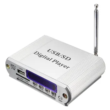

New Arrival Mini MP3 USB Digital Player FM Radio Remote Control LED Headphone Car Amplifier