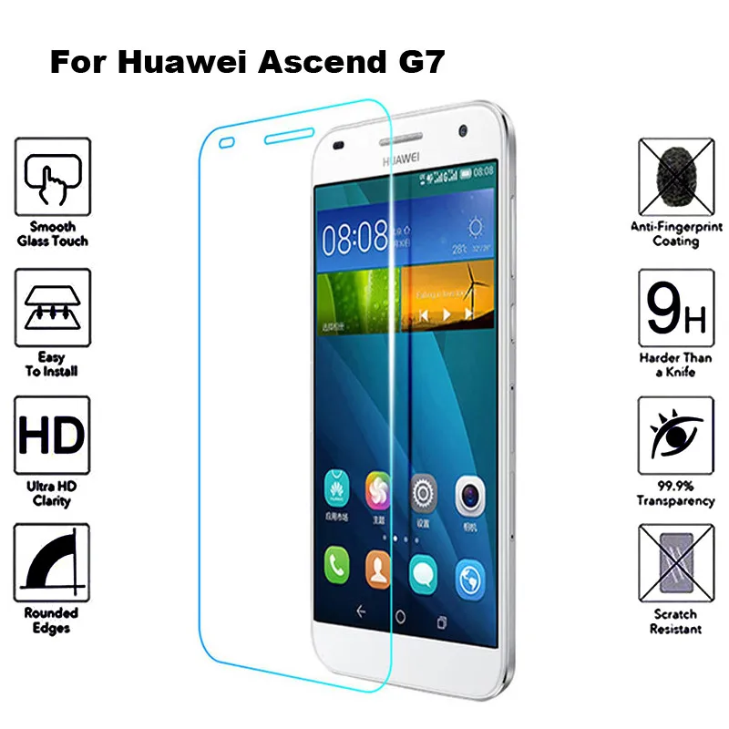 2 шт закаленное стекло для huawei G7 Защитная пленка для экрана 2.5D 9 H закаленное стекло для huawei Ascend G7 G7-L03 G7-L01 G7 L03 L01 G 7