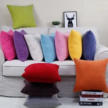 

Nordic Plaid Cushion Cover Soft Stripe Velvet Color Solid Throw Pillow Case For Sofa Home Decor Car Custom 45x45cm 40/50/60/70