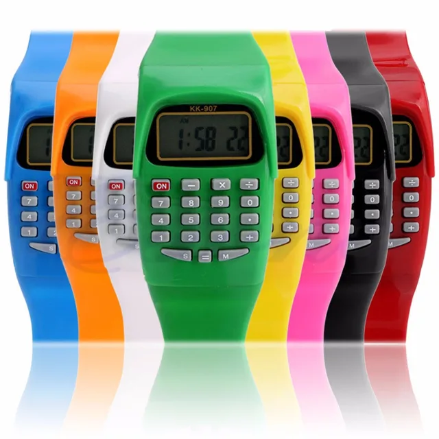 2018 Silicone Date Multi-Purpose Fashion Child Kid Electronic Calculator Wrist W 2018 Silicone Date Multi-Purpose Fashion Child Kid Electronic Calculator Wrist W