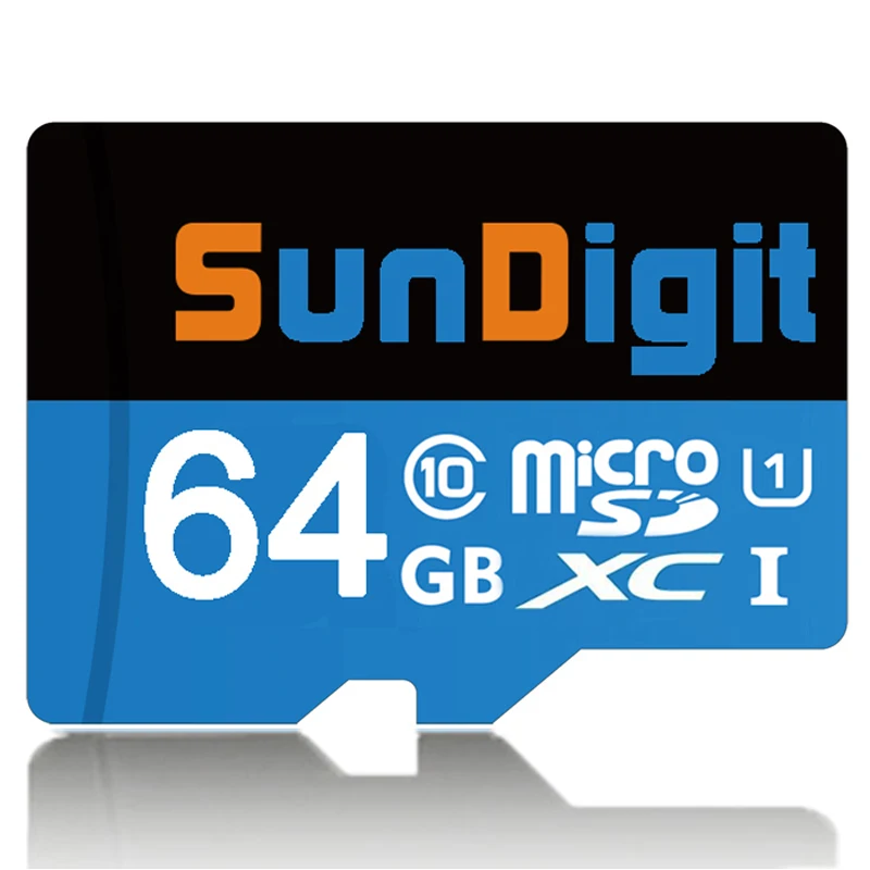 Brand SunDigit Class10 High speed Micro sd card Real Capacity 64GB