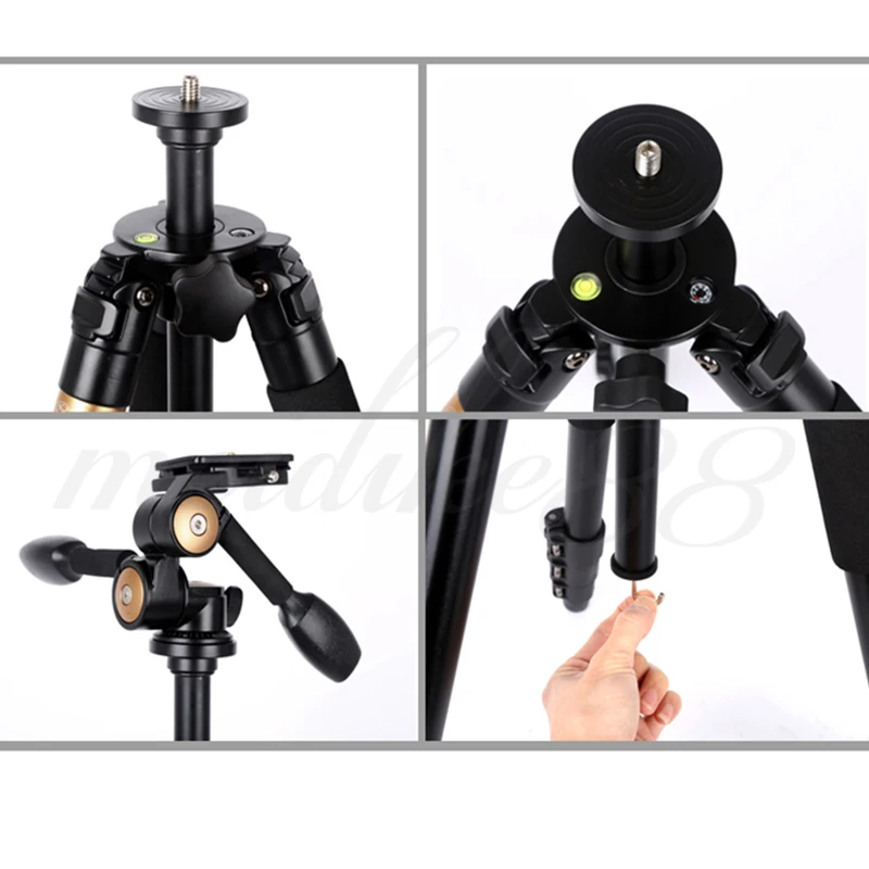 Pro Q620 Professional Aluminum Alloy Tripod Monopod For DSLR Camera Video DV Recorder Light Weight