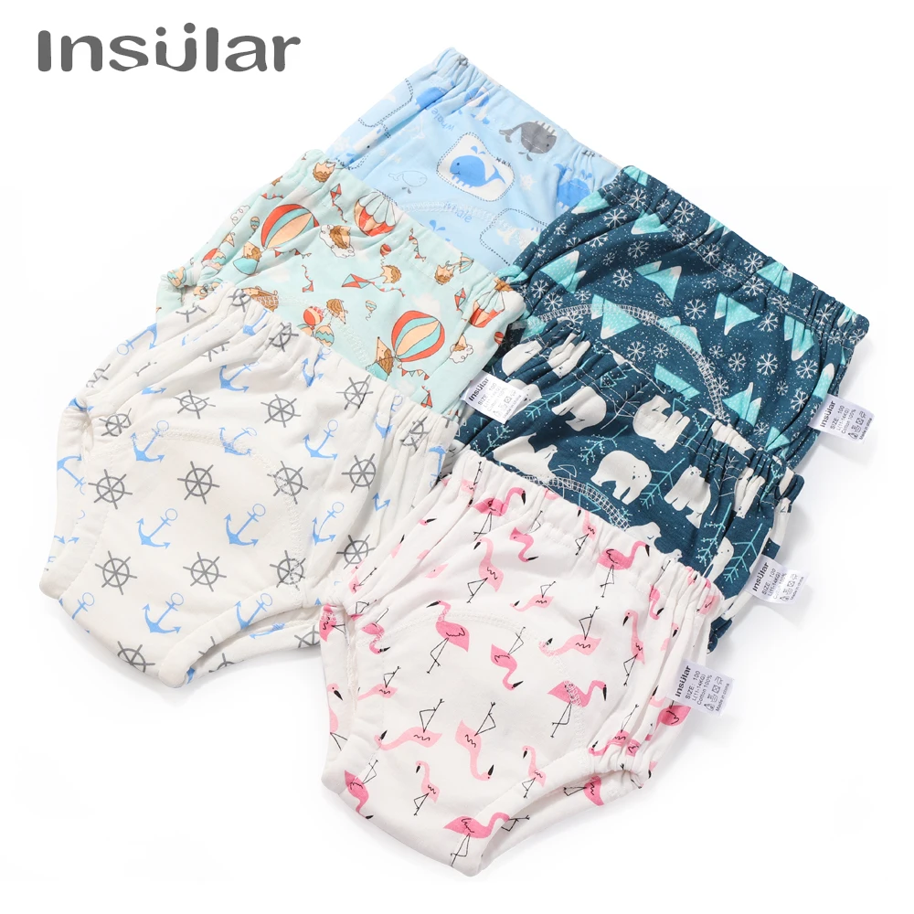 

Insular 1pc Baby Training Pants Baby Diaper Reusable Nappy Washable Diapers Cotton Learning Pant Kid Infants Wear Nappy Changing