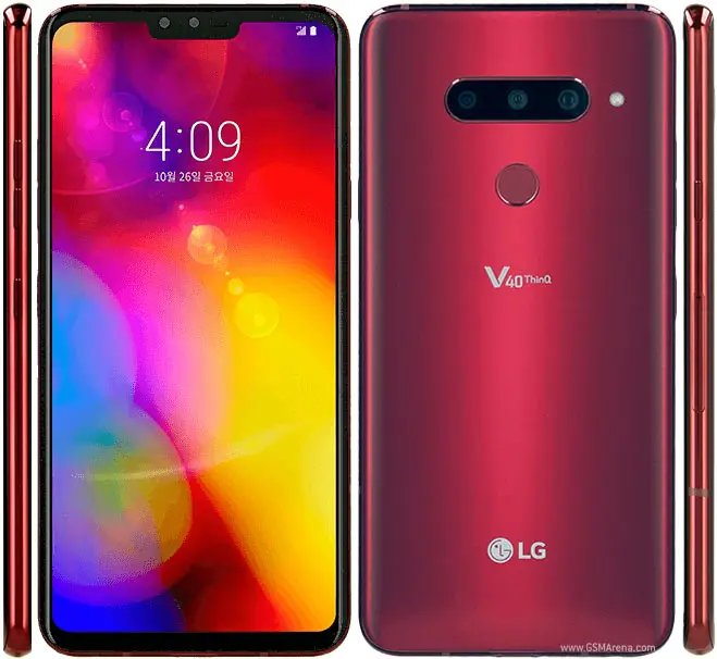 Разблокировка LG V40, ThinQ, 6,4 дюйма, 6 ГБ ОЗУ, 128 Гб ПЗУ, Android, четыре ядра, две фронтальные камеры, 3 тыловые камеры, отпечаток пальца, NFC, мобильный телефон