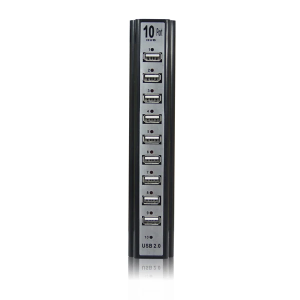 50 шт. Горячая 10 портов USB 2,0 концентратор Мульти Розетка тип полосы питания