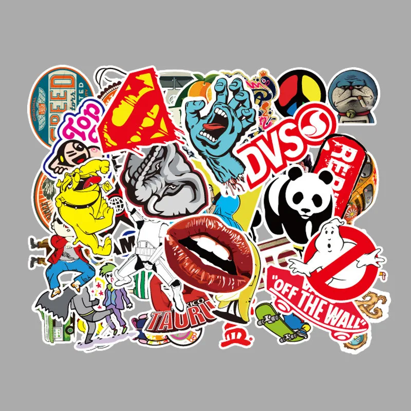 11 PCS Supreme Box Logo Stickers Vinyl Graffiti Stickers Laptop Luggage Car Toys
