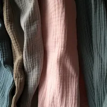 Натуральный хлопок двойной марли мягкая ткань 140 см 5" в ширину 125 gsm детское одеяло швейная ткань 370 метров CD02