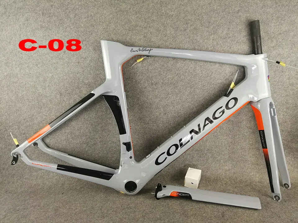 Best 13 colors Red 2019 Colnago Concept Carbon Frame Matte finish bike carbon road frameset BB386 16