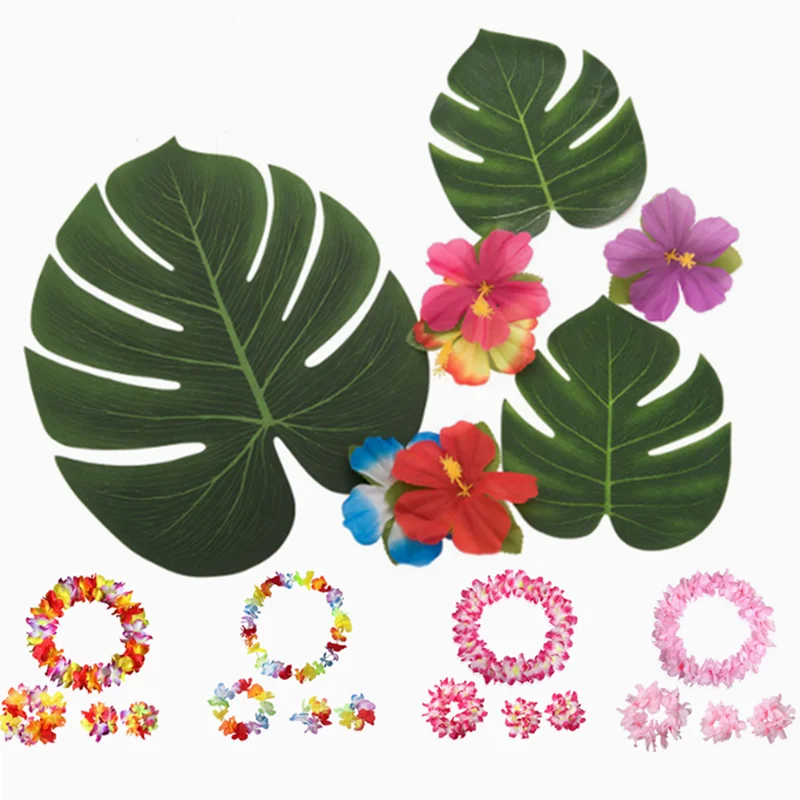 

Wedding Decoration Simulation Turtle Leaf Flower Garland Baby Shower Bachelorette Party Decor Summer Beach Hawaii Party Supplies