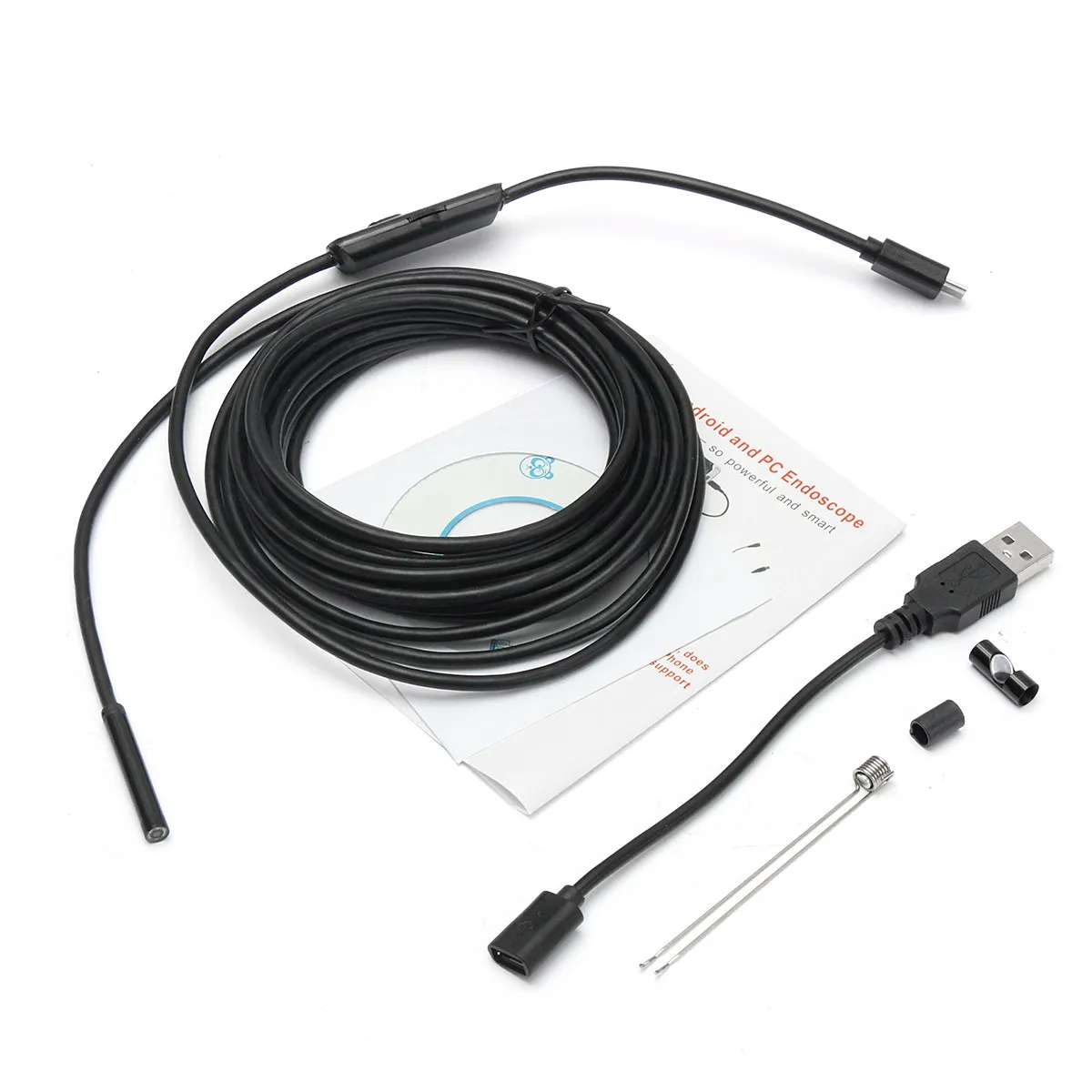 

2M 5.5mm 6 LED Lens USB Endoscope Waterproof Camera Borescope For Android Phone PC Smart Phone Mini Camera