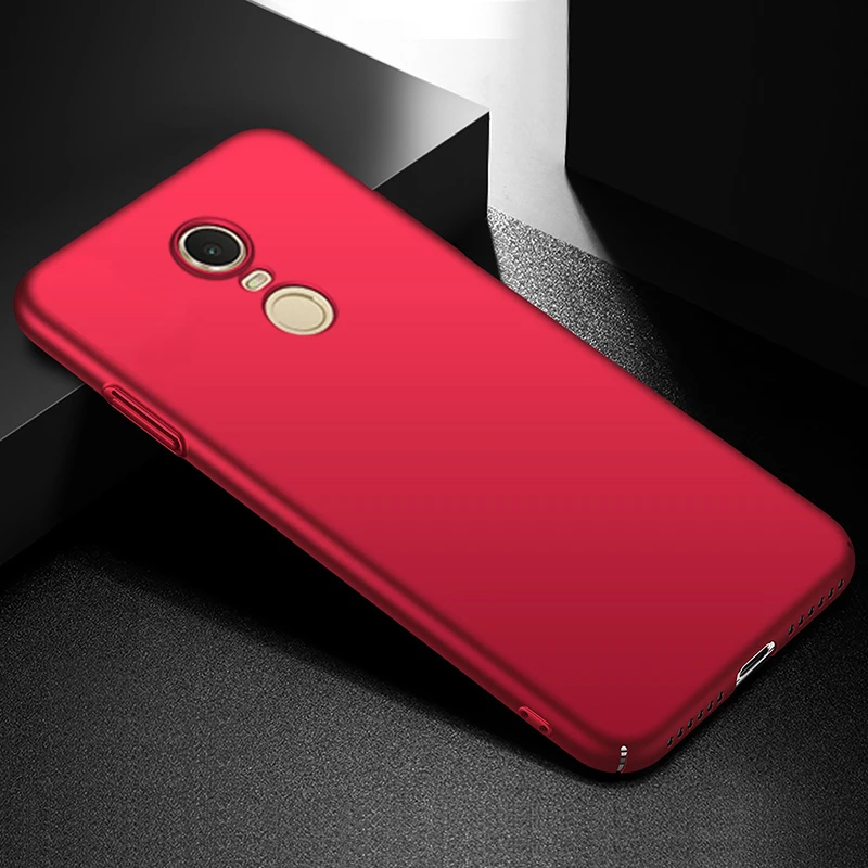 

YonLinTan Coque cover Case For Xiaomi Redmi 5 plus MI 5 Plus 5Plus hard Pc On luxury plain Matte Phone Protector Back Etui
