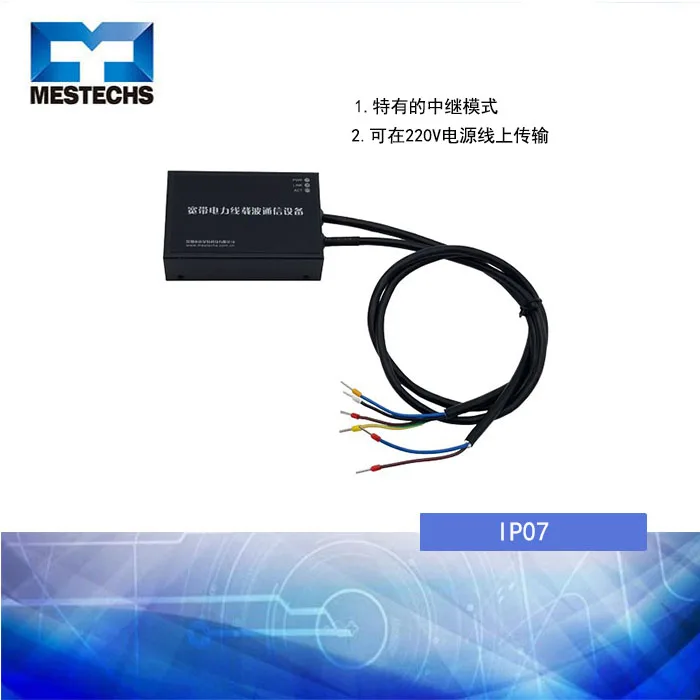 Industrial Broadband Power Line Carrier Communication Equipment Serial Port/Ethernet Power Cat 1500m