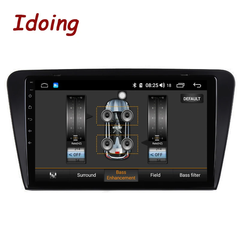 Idoing 10," ips 2.5D 4 Гб+ 64 Гб 1Din Android 8,1 автомобильный Радио Мультимедиа gps плеер для Skoda Octavia 8 ядерный быстрая загрузка NoDVD