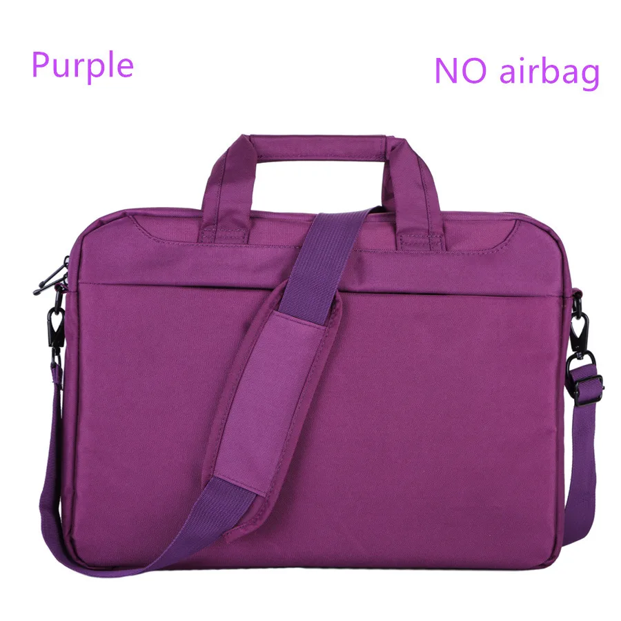 Брендовая подушка безопасности, сумка для ноутбука, 17,3 дюймов, для мужчин и женщин, через плечо, сумка для ноутбука 17 15,6 15 14 13,3 13 дюймов - Цвет: purple no airbag