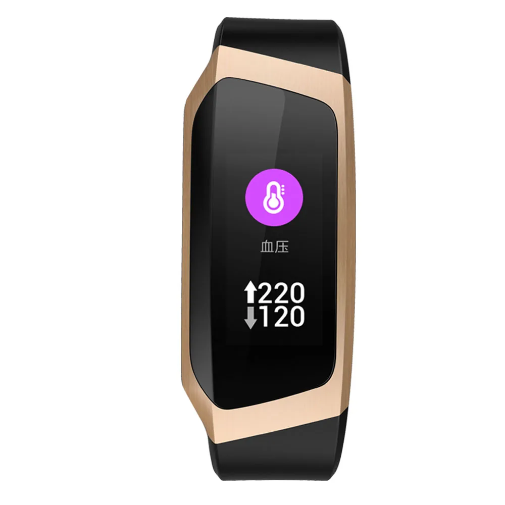 2018 Newest Color Screen Heart Rate Blood Pressure Monitor Smart Bracelet Pedometer Sports Fitness Bracelet for IOS/Android