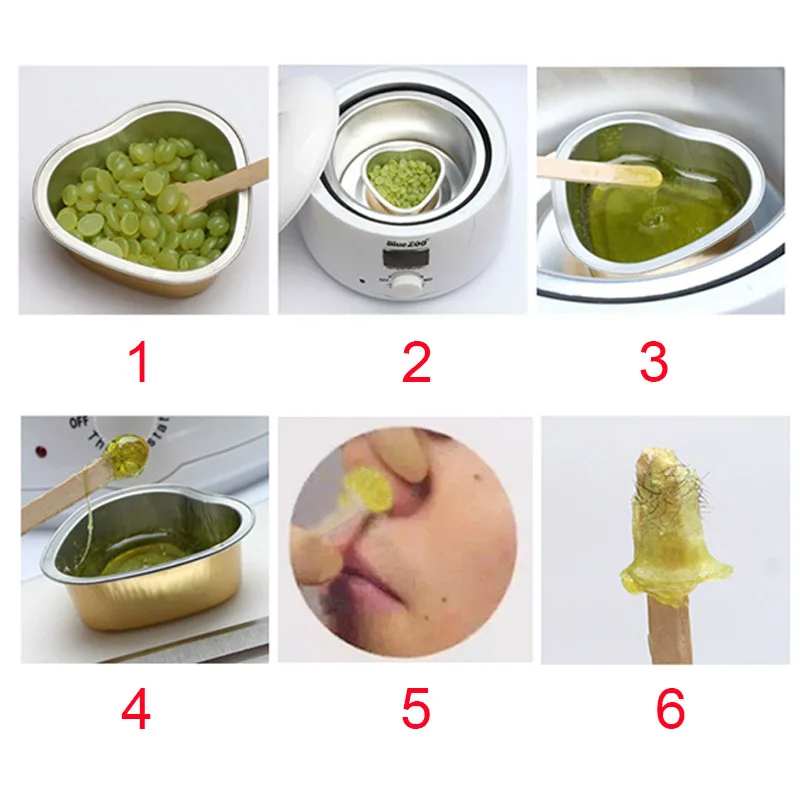 Online 50 Pcs Menyeka Tongkat Hot Wax Warmer Heater Pot Obat Menghilangkan Rambut Lilin Warmer Salon SPA Parafin Mandi Deplitory lilin