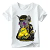 Children Super Cool Boxing Cat Attack Print T Shirt Baby Boys/girls Short Sleeve Summer Tops Kids Great Casual Clothes,ooo5043 ► Photo 2/6