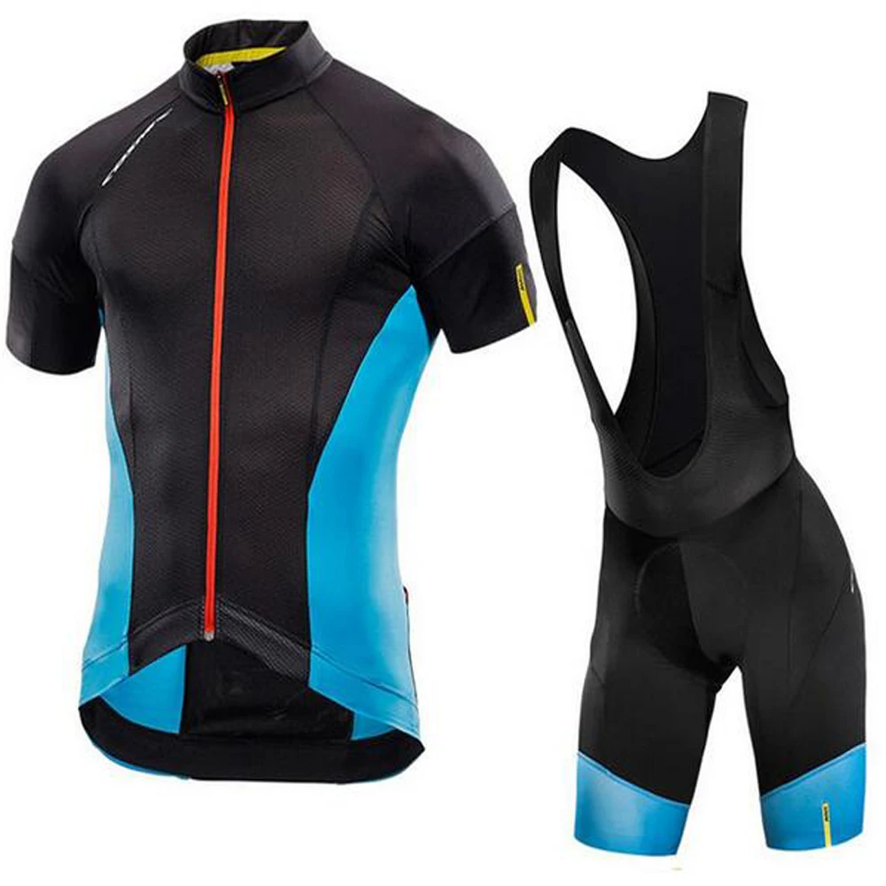 

2018 Mavic Pro Short Sleeve Cycling Jersey Sets Breathable 9D Padded Sportswear Mountain Bicycle Bike Apparel Cycling Clothing