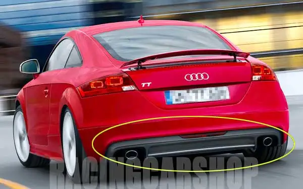 

PAINTED S STYLE REAR DIFFUSER PU For AUDI TT 8J 2006-2010 A053F