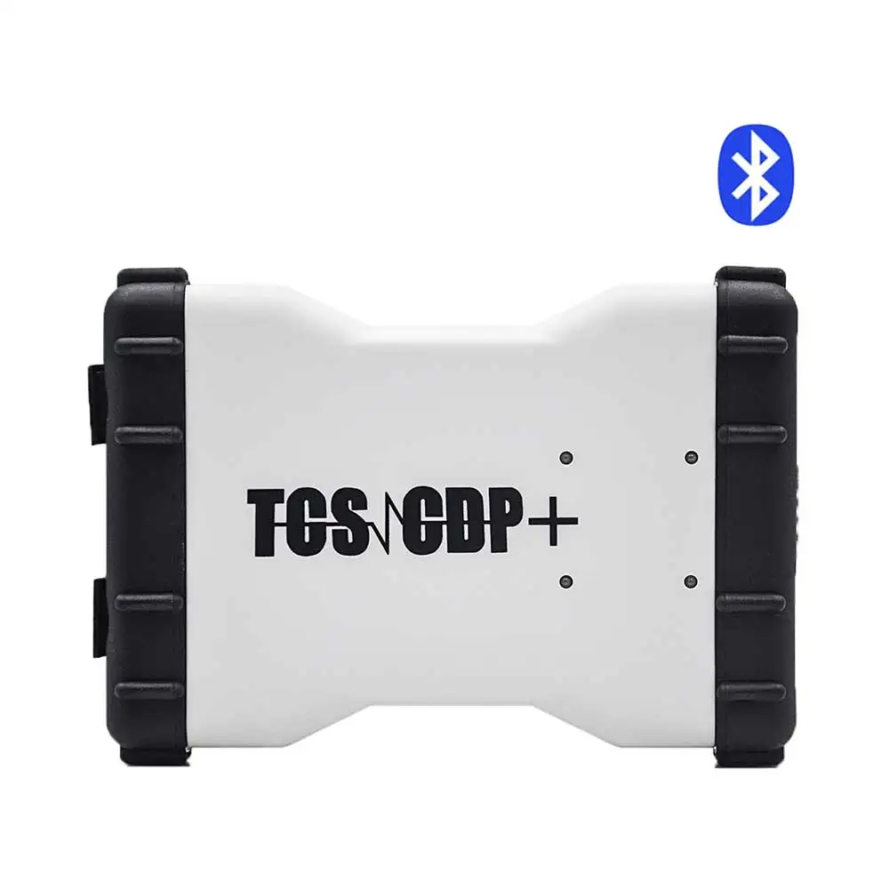 CDP TCS Pro cdp pro R3 keygen obd2 Bluetooth OBDII сканер диагностический инструмент для автомобилей/грузовиков как MVD Multidiag pro код ридер - Цвет: White with BT