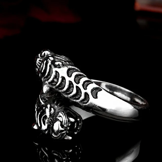 Bague tigre homme