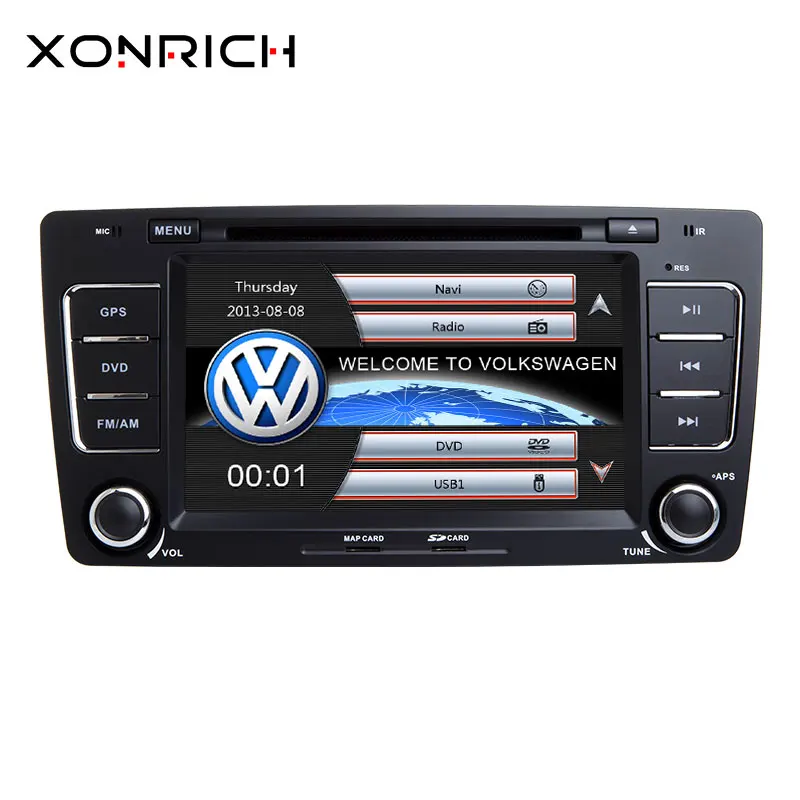 Sale AutoRadio 2 Din Car DVD Player For Skoda Octavia A 5 A5 2 3 Yeti 2008 2009 2010 2011 2012 2013 2014 Multimedia GPS Navigation 0