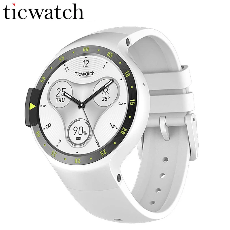 

Original Ticwatch S Knight Smart Watch Android Wear 2.0 Bluetooth 4.1 WIFI Heart Built-in GPS Sport Watch Rate IP67 Waterproof