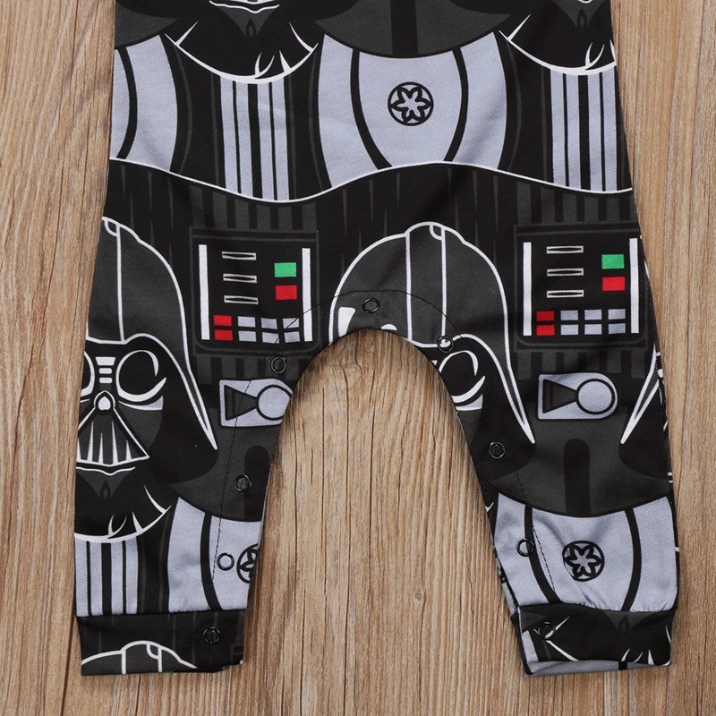 Fashion Baby Boy Clothes Toddler Kids Cartoon Star Wars Romper Sleeveless Jumpsuit Clothes Outfits