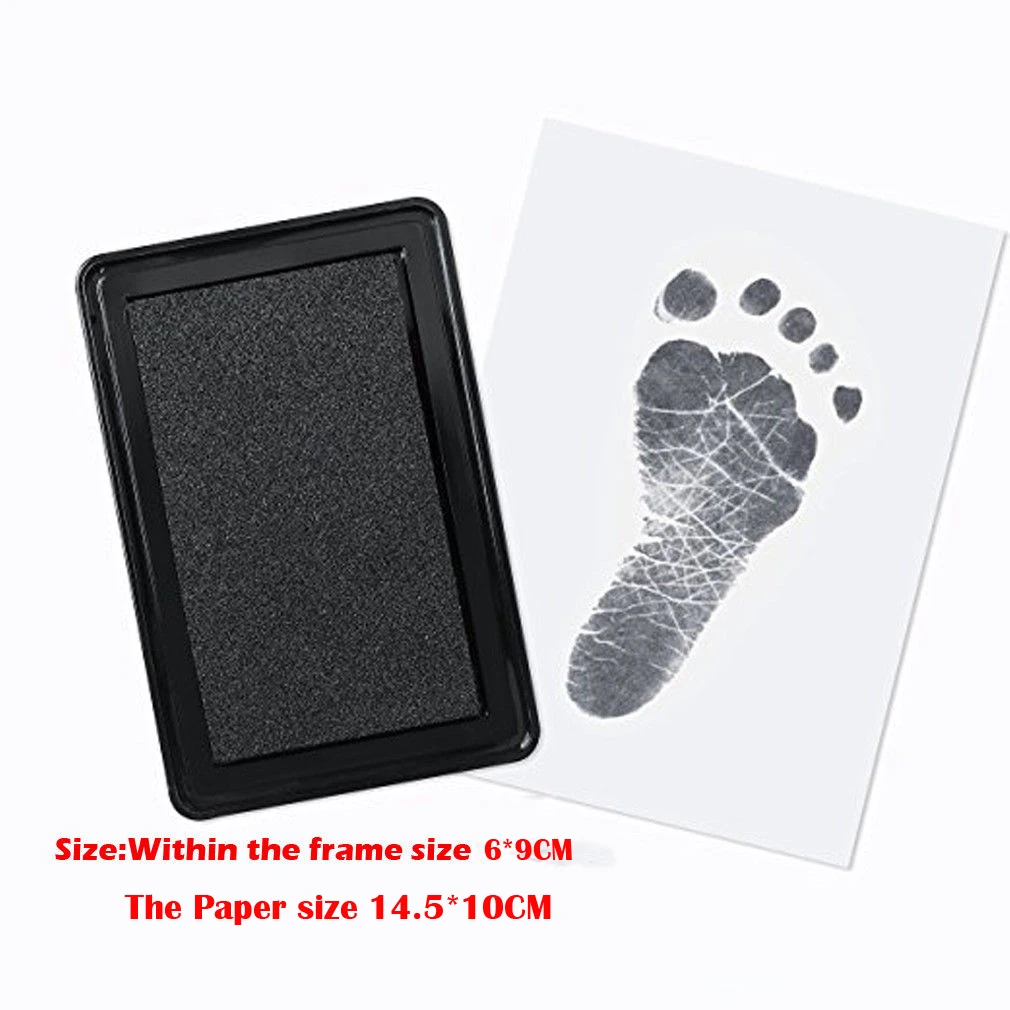 Безчернильный Детский комплект для протирания-ручная печать для ног на память новорожденный комплект для отпечатка пальцев-ручные штампы для ног