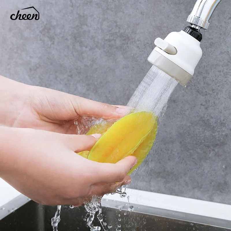 

Cheen 3 Modes Faucet Aerator Flexible Water Saving High Pressure Filter Sprayer Nozzle 360 degree Rotate Diffuser Aerator(Beige)