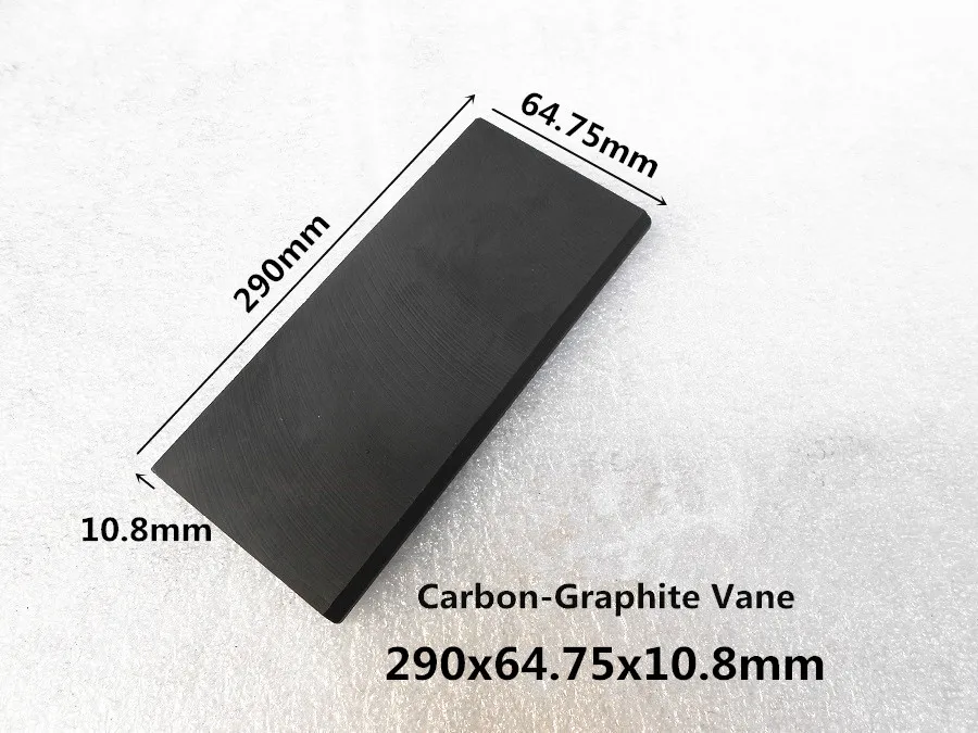 290 64 75 10 8mm Carbon vanes Vane Blades graphite sheet plate for breathable air pumps