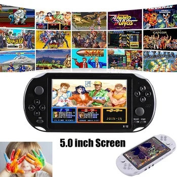 

Video Game Console Classic Retro Game Console Handheld Portable 800 Built-in 5.1 Inch Screen Handheld Games Console 32G L0530 #D