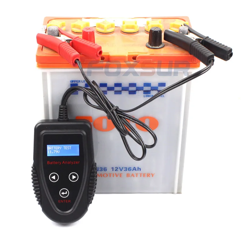 Foxsur 12v automotivo digital testador de bateria