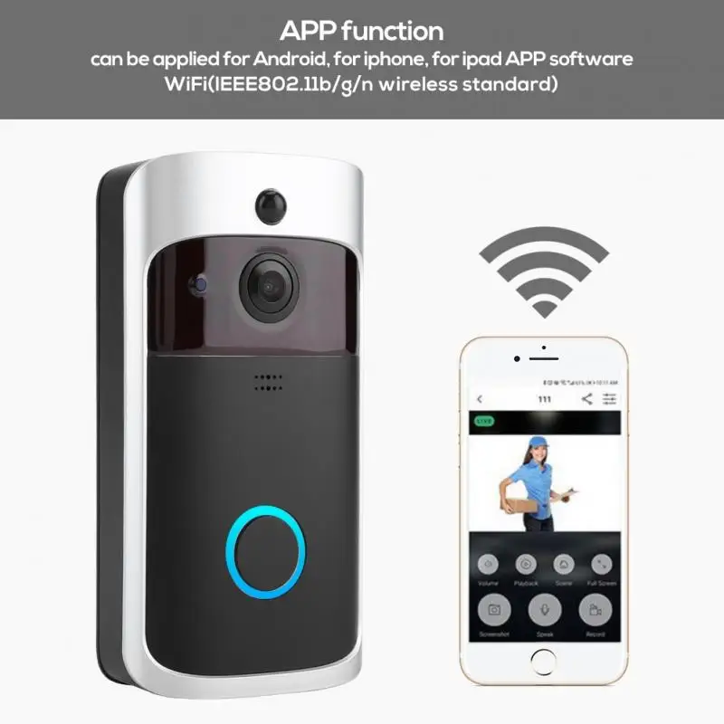 

Wireless Smart IP Video Intercom WI-FI Video Door Phone Door Bell For Apartments IR Alarm Wireless Security Camera
