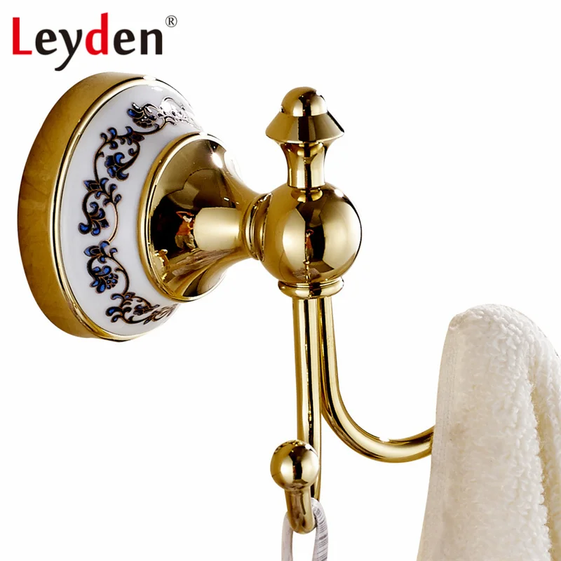 Leyden ORB/Золотая вешалка латунный крючок для одежды черные настенные крючки шляпы