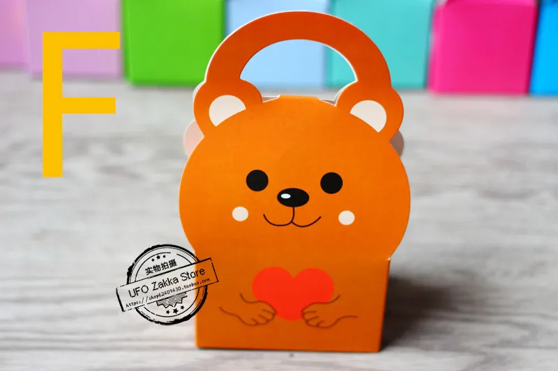 Животные мультфильм конфеты декоративная бумага для вечеринок сувенир сумка Подарочная коробка на день рождения праздничный сувенир дети