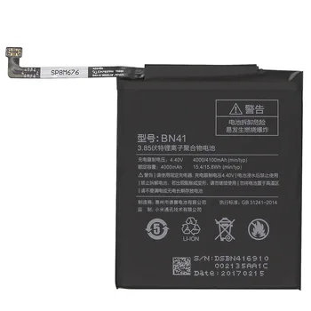 

BN41 Phone Battery For Xiaomi Redmi Hongmi Note 4 / Note 4X MTK Helio X20 4000mAh Original Replacement Battery + Tool