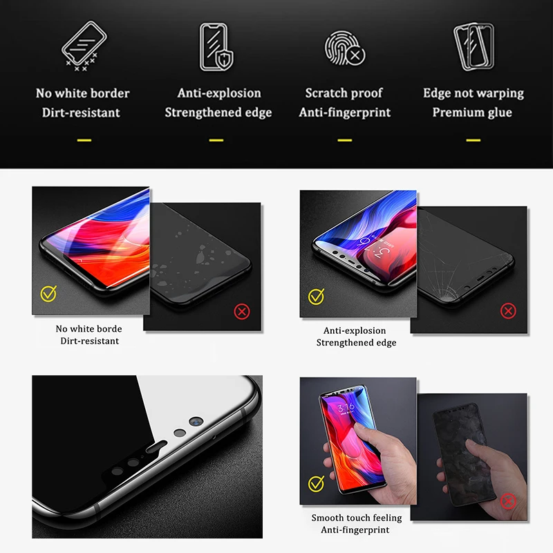 Закаленное стекло Soultz 5D Edge to для Huawei Nova Lite 2 2i 2S 3 3i 3E Защитная пленка