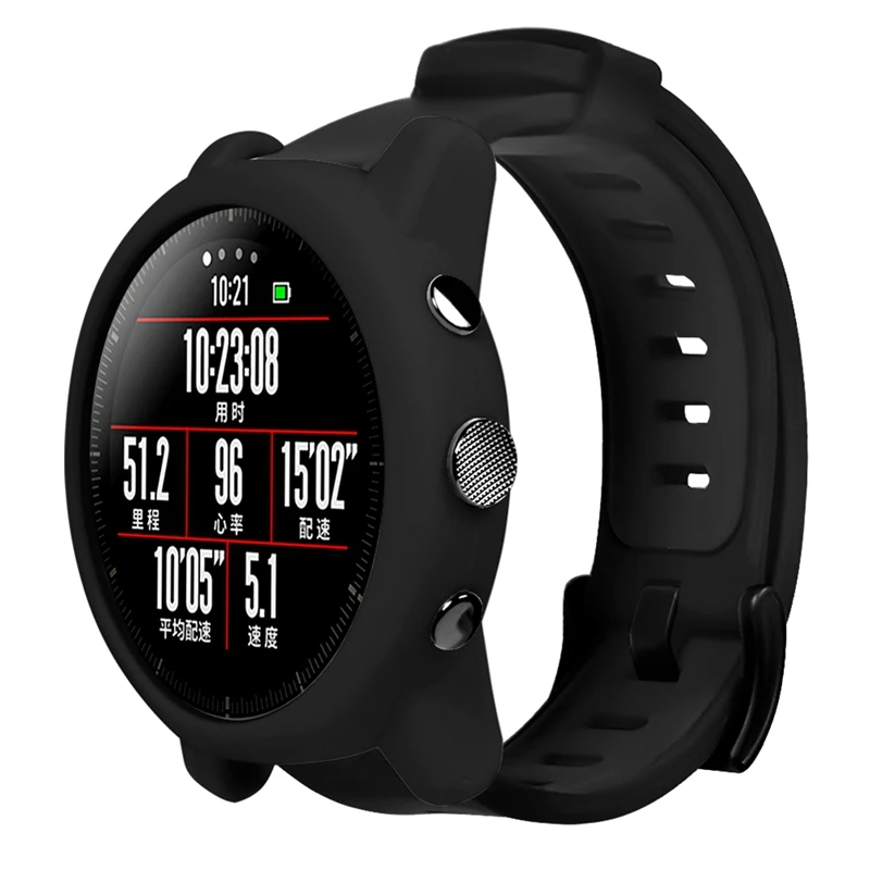 Силиконовый чехол для Xiaomi Huami Amazfit Pace Stratos 2/2S Smart Wacth, защитный чехол s, мягкий чехол, аксессуары для Amazfit Pace 2