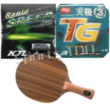 Pro настольный теннис пинг-понг Combo ракетки HRT Rose7 длинные shakehand-фз с dhs Neo Skyline TG3 быстрая накладка ktl Скорость список