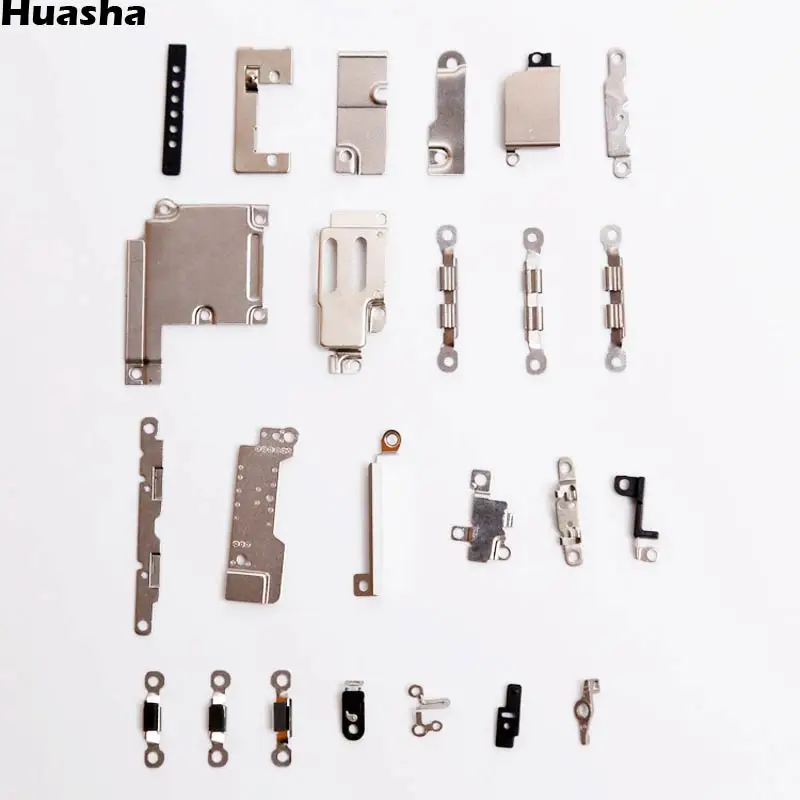 

1Set Inner Accessories Inside Small Metal Parts For iPhone5 5s 5c 7 6s 6 Plus 5.5 Holder Bracket Shield Plate Set Kit
