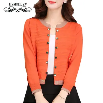 

Coats Limited O-neck 2017 Spring New Women Shirt Small Round Neck Knit Cardigan Jacket Comfortable Large Size Clothing Lj401